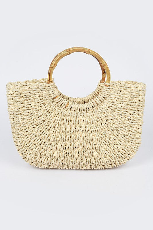 Beach Bliss Straw Bag - Beige