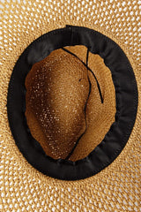 Kathi Weave Straw Hat - Brown