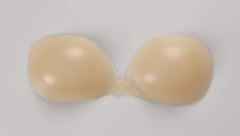 Silicone Plunge Bra - Nude