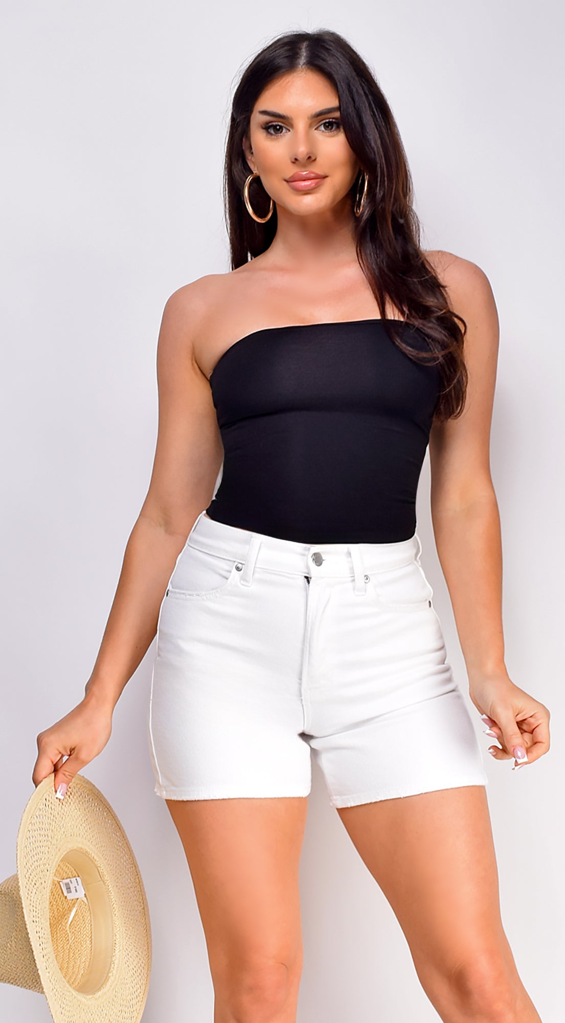 Bay Basic Bandeau Tube Top - Black