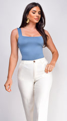 Aliyah Square Neck Top - Blue