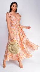 Summer Midi Dress - Orange