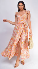 Summer Midi Dress - Orange