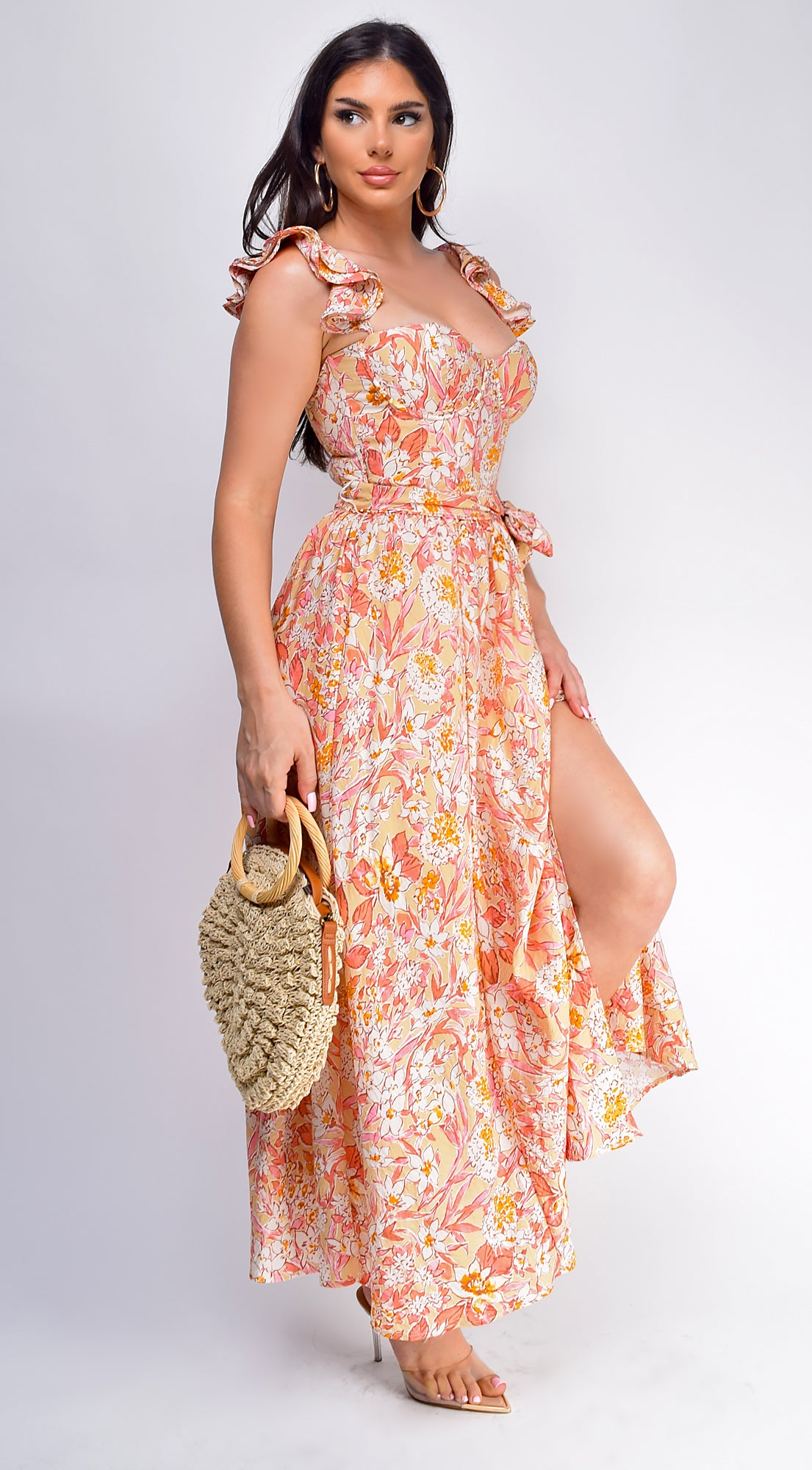 Summer Midi Dress - Orange