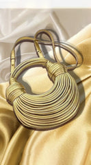 Zia Lux Knotted Noodle Bag - Gold