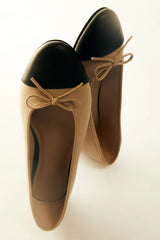 Bella Black Nude Ballet Flat