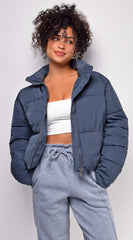 Kimia Slate Blue Puffer Jacket