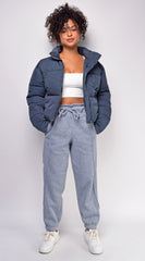 Kimia Slate Blue Puffer Jacket